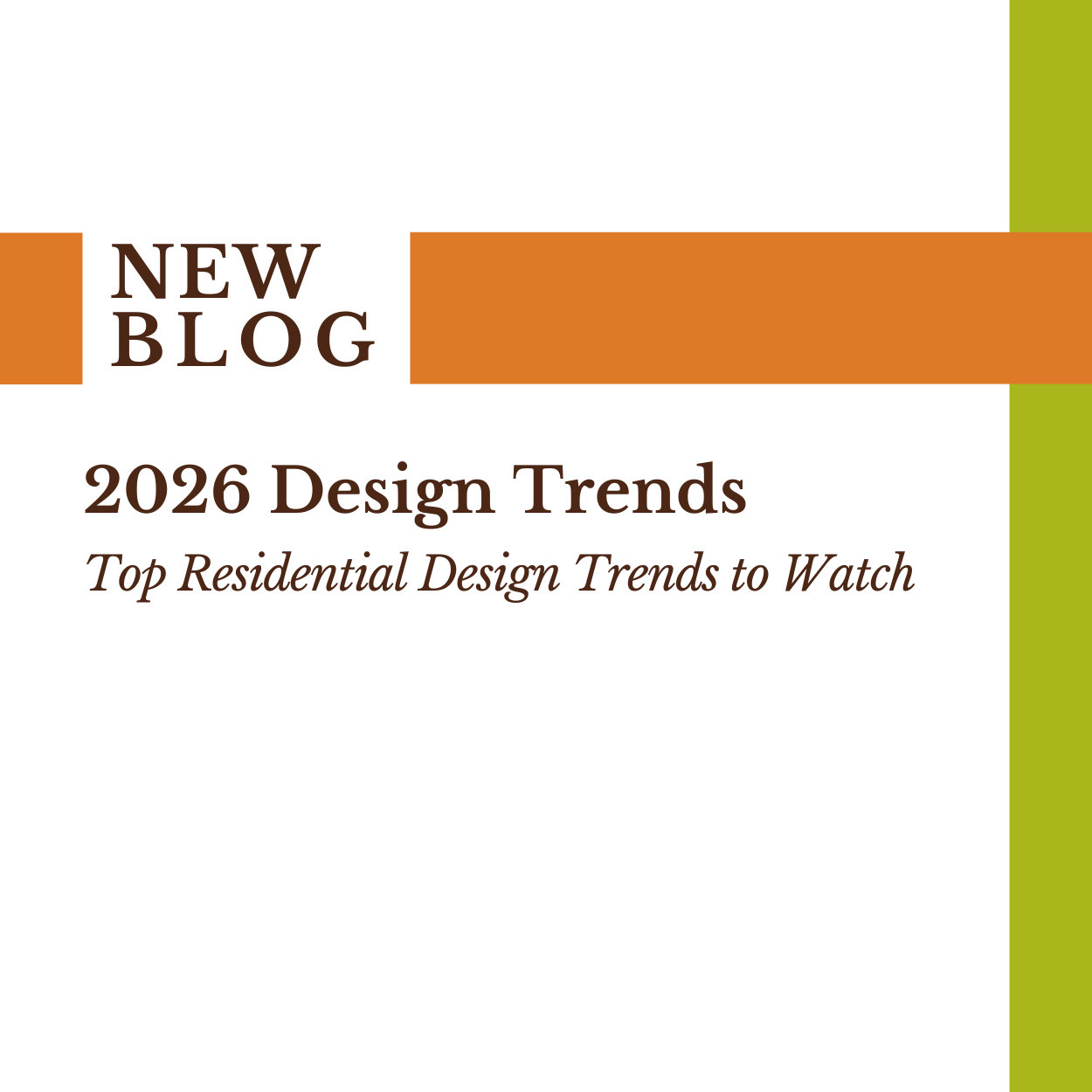 Top Residential Design Trends To Watch In 2026